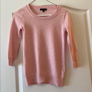Light pink jcrew crew neck. 100% merino wool